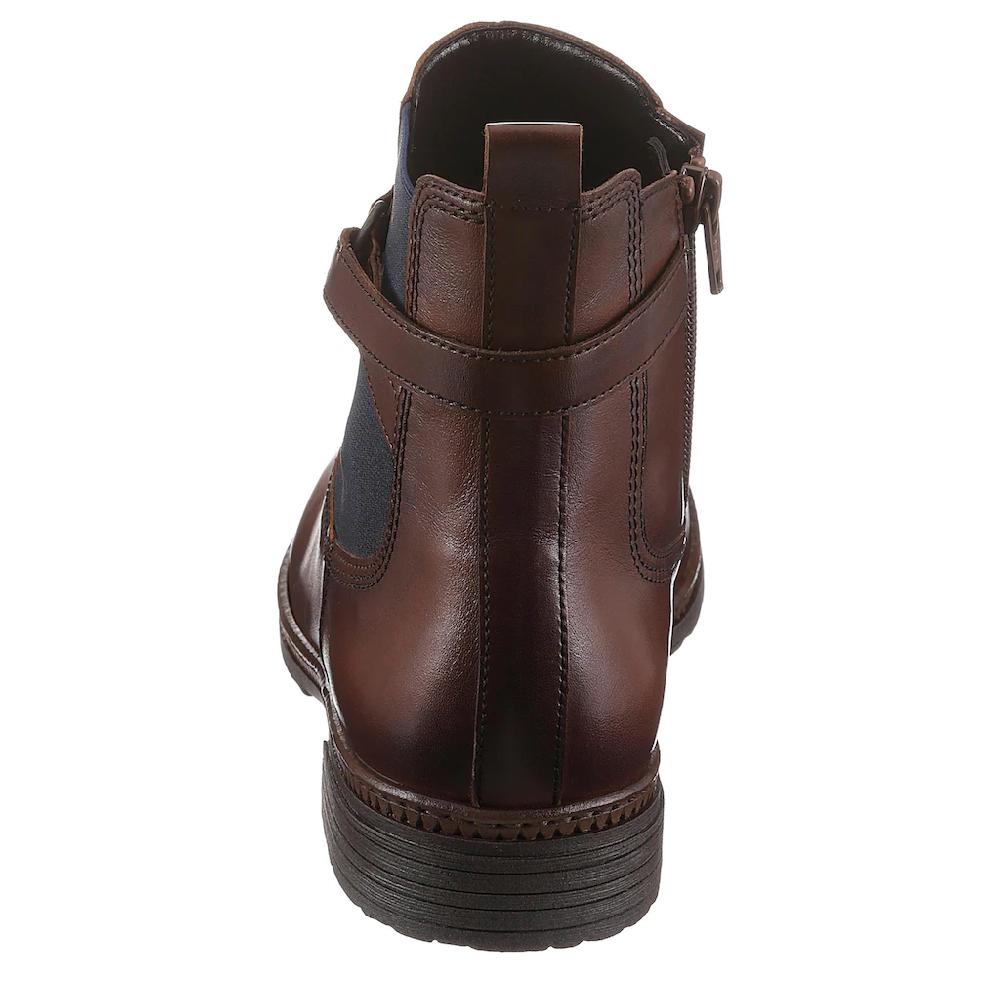 Gabor Chelseaboots Blockabsatz Stiefelette Businessmode Mit Pinkem Stretcheinsatz Online Bestellen