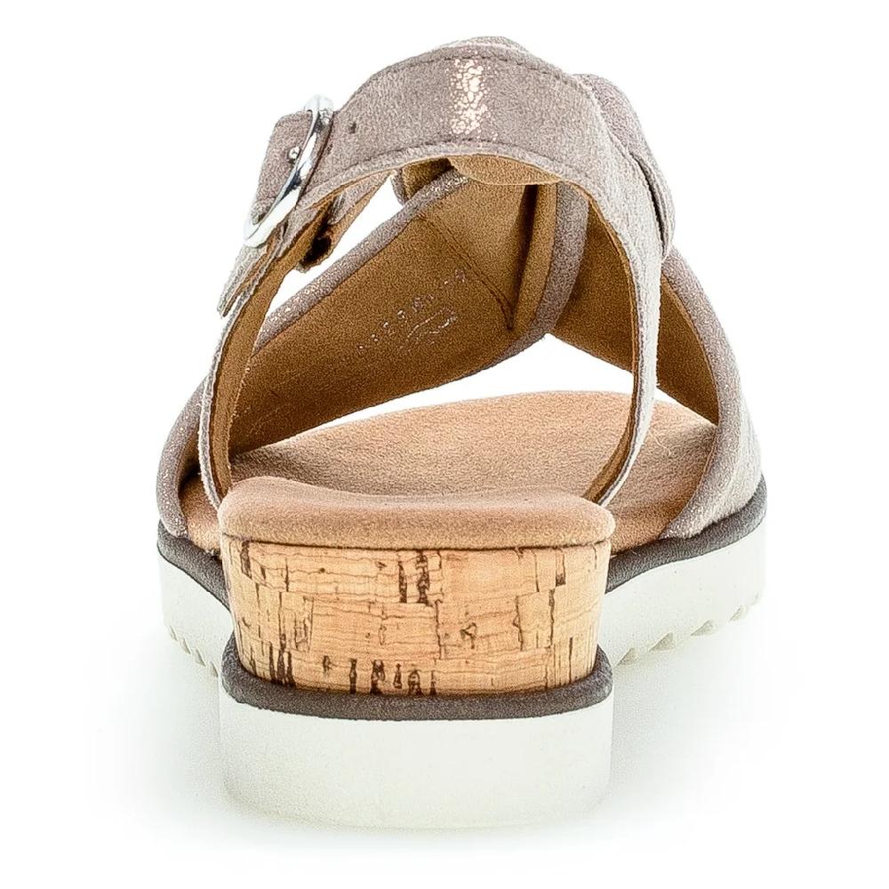 Gabor Keilsandalette »GENUA« Sommerschuh Sandale Keilabsatz Mit Metallic-Effekt Online Bestellen