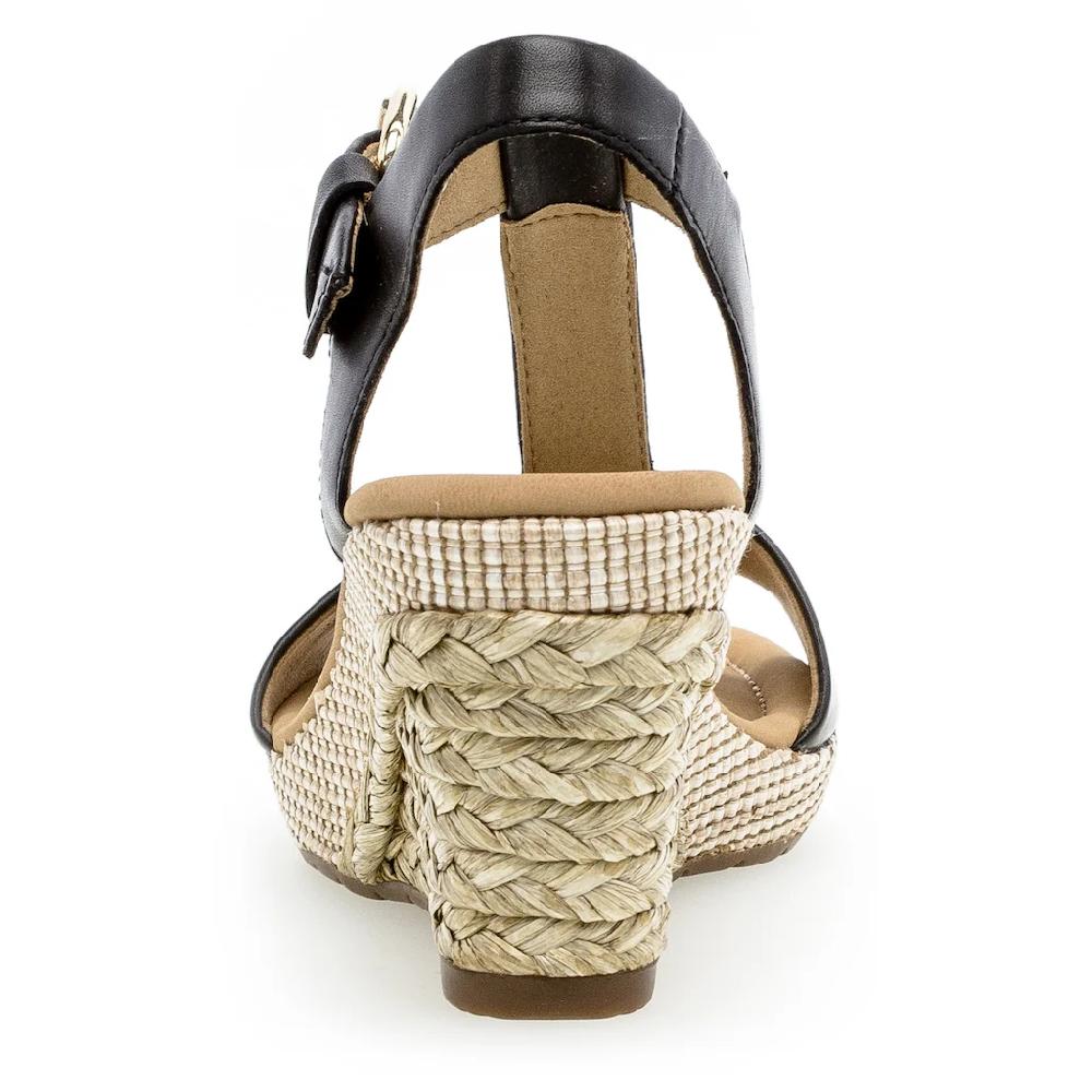 Gabor Keilsandalette »MILANO« Sommerschuh Sandale Keilabsatz Mit Bastbezug Weite G