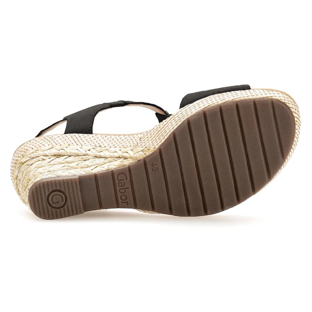 Gabor Keilsandalette »MILANO« Sommerschuh Sandale Keilabsatz Mit Bastbezug Weite G
