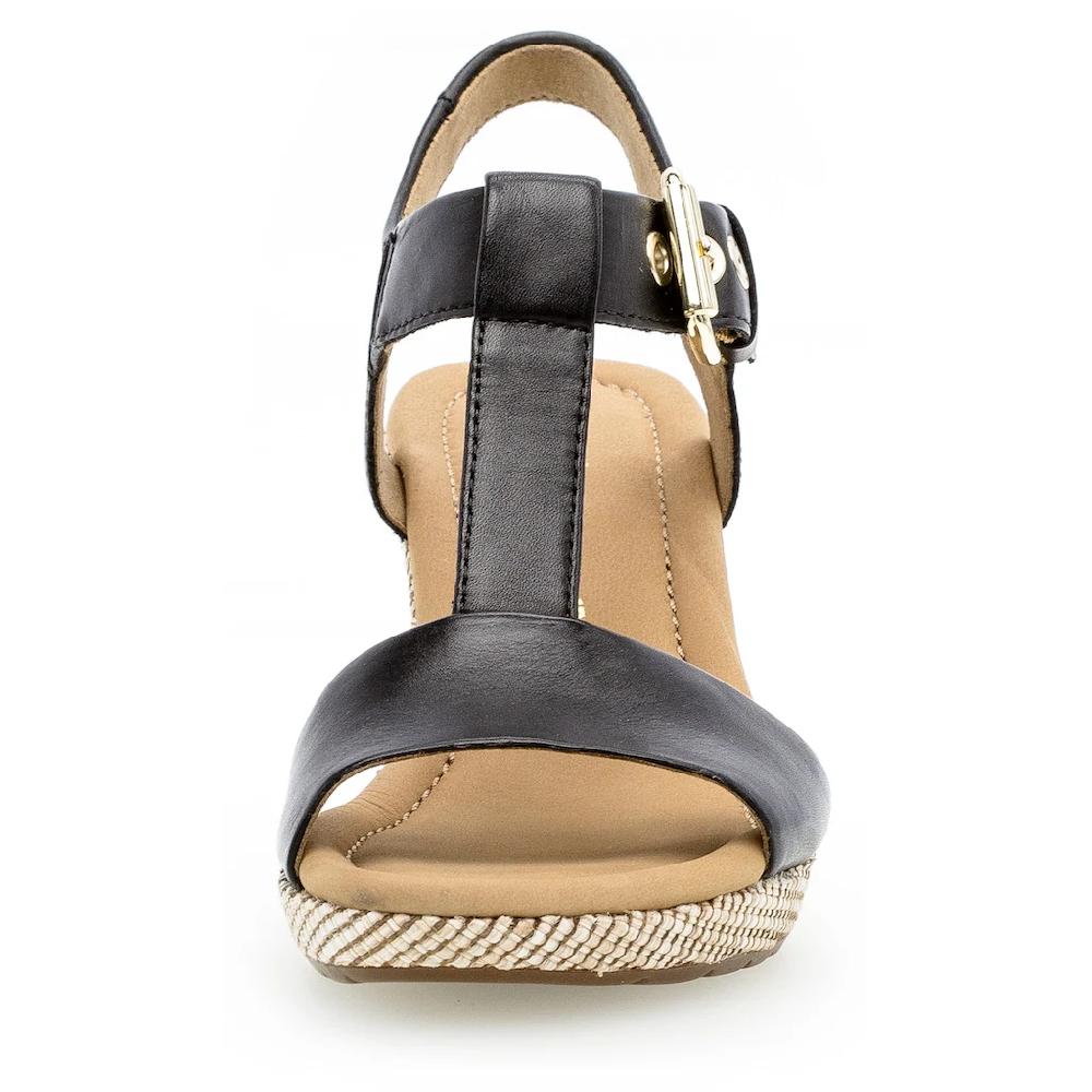 Gabor Keilsandalette »MILANO« Sommerschuh Sandale Keilabsatz Mit Bastbezug Weite G
