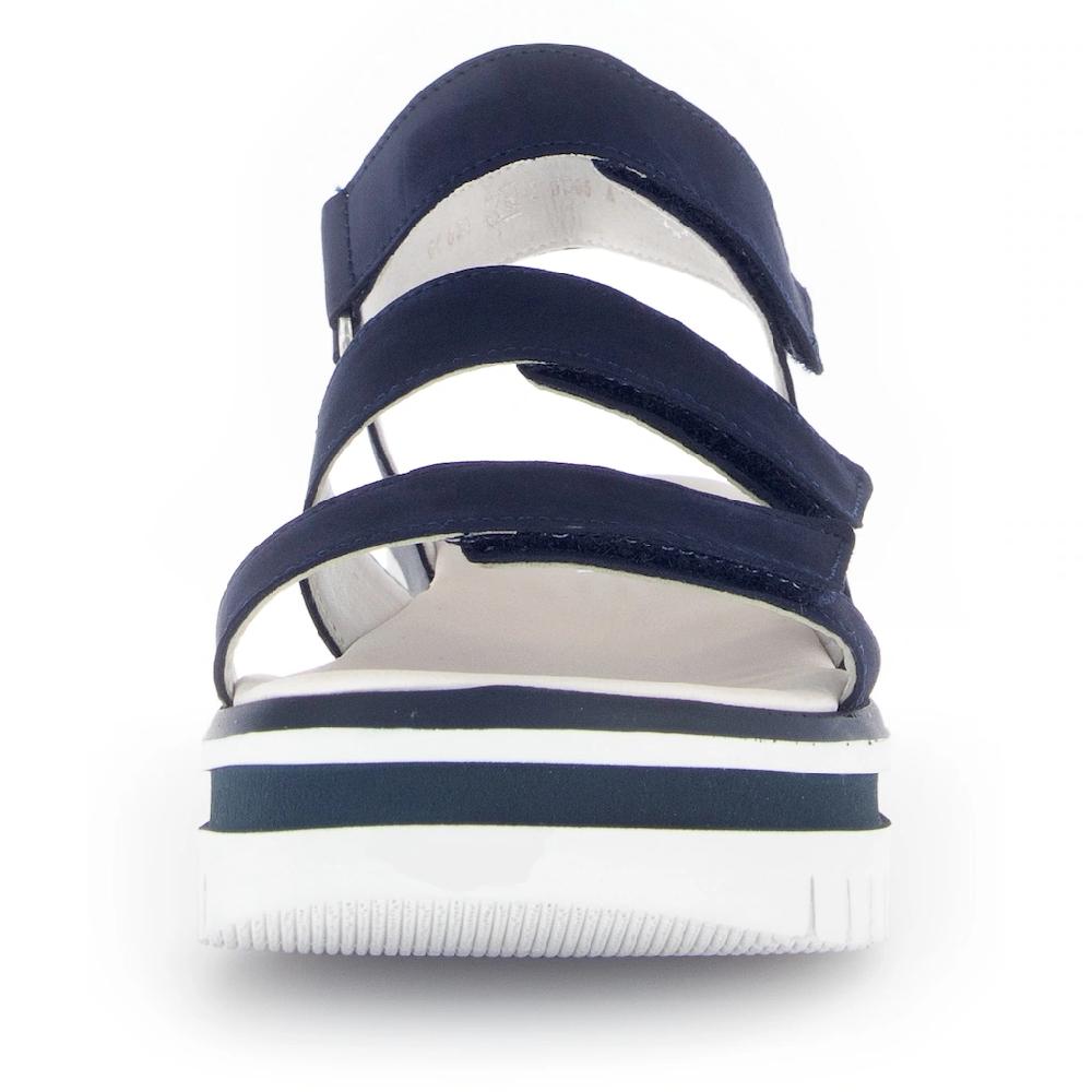 Gabor Keilsandalette Plateau Riemchensandale Sommerschuh Mit Drei Klettverschlüssen