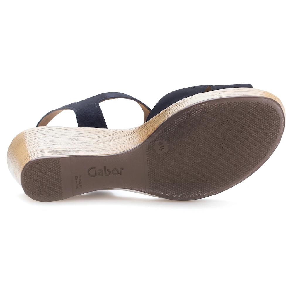 Gabor Keilsandalette Sommerschuh Sandale Riemchensandalette Mit Keilabsatz In Holzoptik Bestellen
