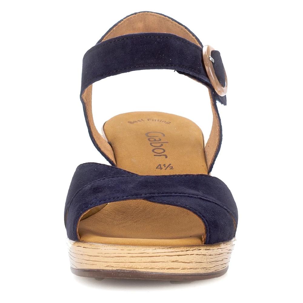 Gabor Keilsandalette Sommerschuh Sandale Riemchensandalette Mit Keilabsatz In Holzoptik Bestellen