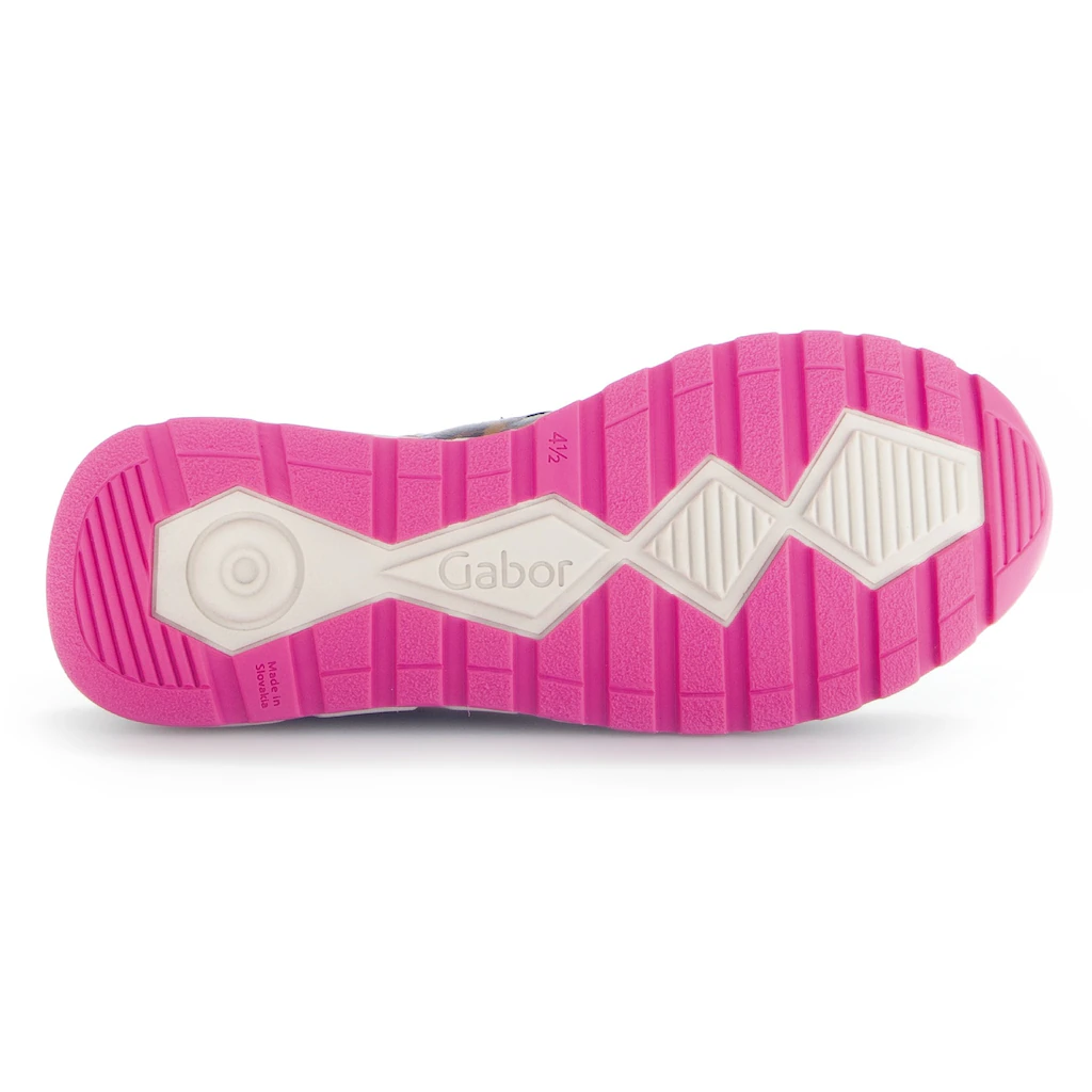 Gabor Keilsneaker »DAVOS« Freizeitschuh Halbschuh Schnürschuh In Komfortweite H (=sehr Weit)