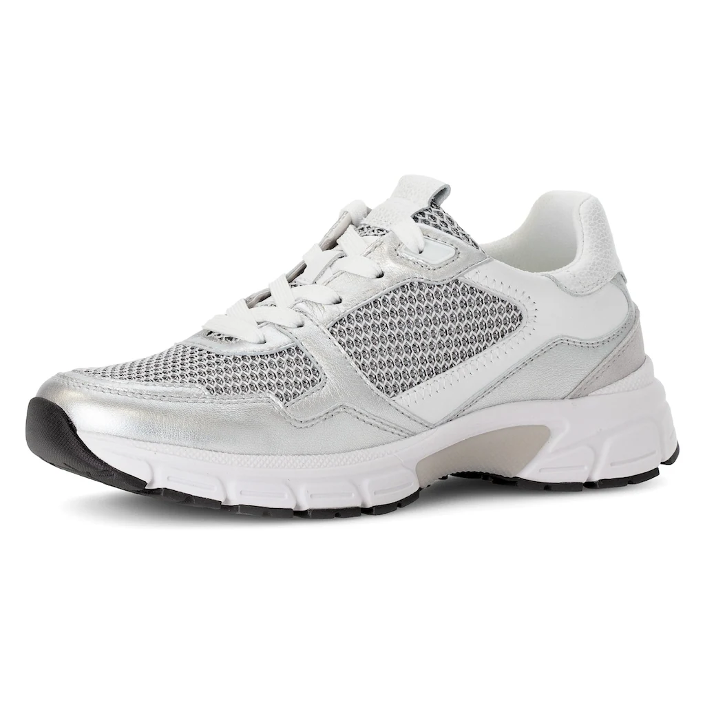 Gabor Keilsneaker »FLORENZ« Freizeitschuh Halbschuh Schnürer Kontrastbesatz Weite G (=weit)