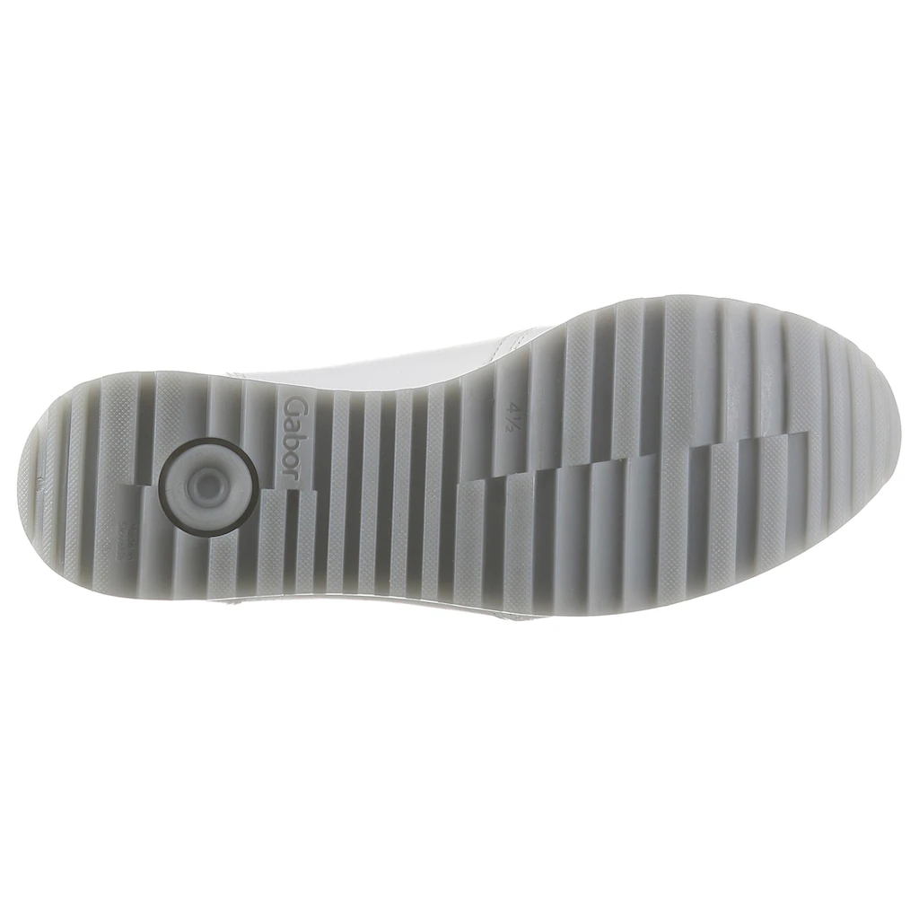 Gabor Keilsneaker »TURIN« Mit Silberfarbenen Details Freizeitschuh Halbschuh Schnürschuh