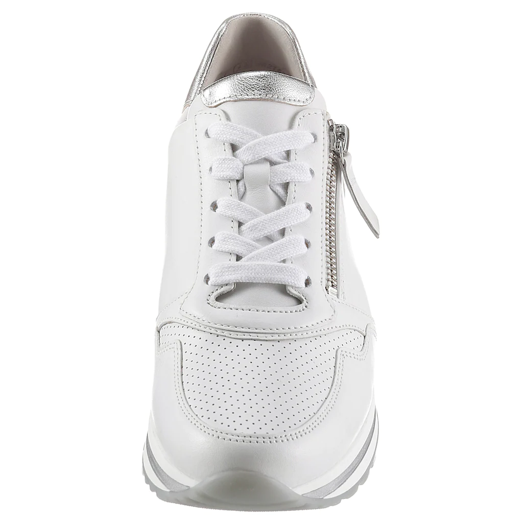 Gabor Keilsneaker »TURIN« Mit Silberfarbenen Details Freizeitschuh Halbschuh Schnürschuh