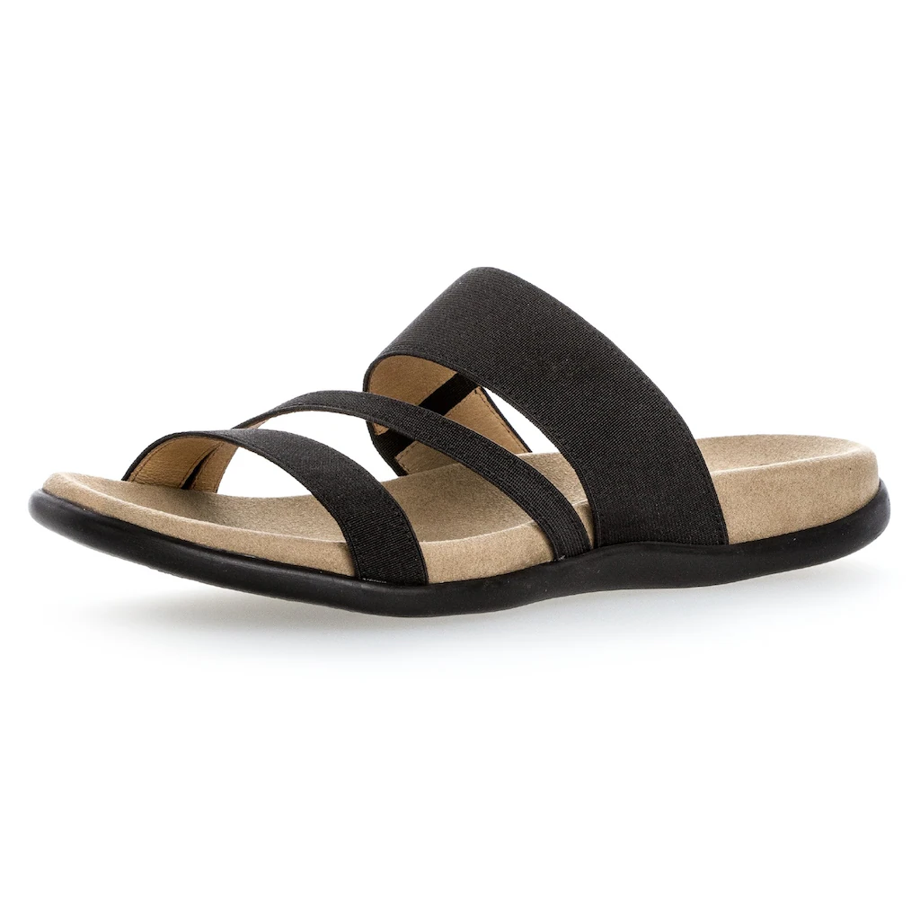 Gabor Pantolette Keilabsatz Sommerschuh Schlappen mit atmungsaktivem Lederfutter bestellen