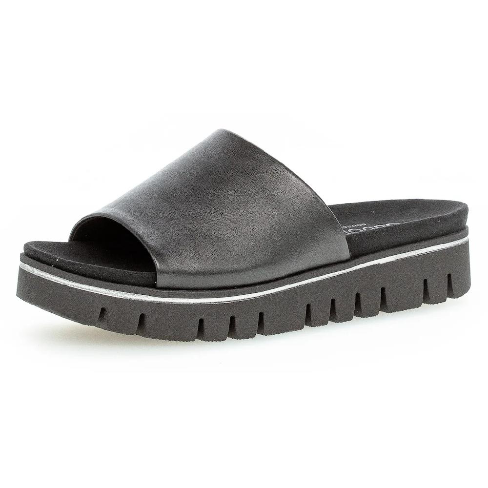 Gabor Pantolette Plateau Sommerschuh Schlappen in Komfortschuhweite G (=weit) kaufen