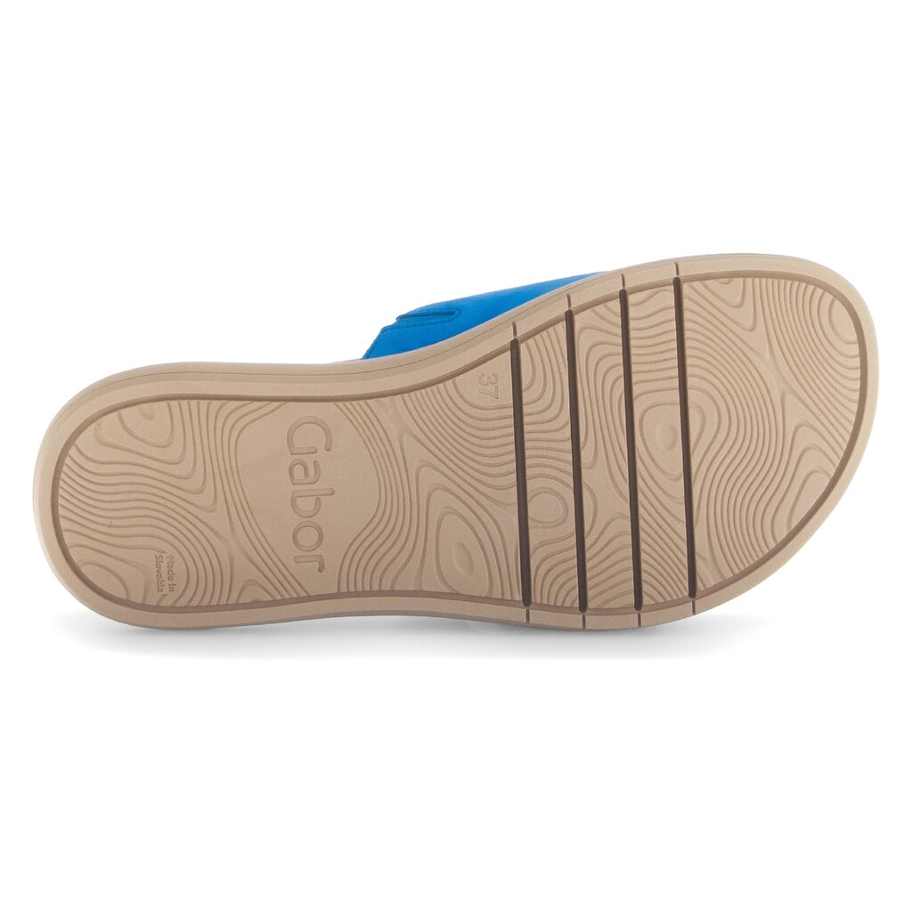 Gabor Pantolette Plateau Sommerschuh Schlappen Mit Großer Zierschnalle Kaufen