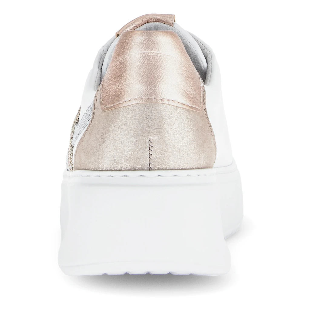 Gabor Plateausneaker »FLORENZ« Freizeitschuh Halbschuh Schnürer Kontrastbesätze Weite G (=weit)