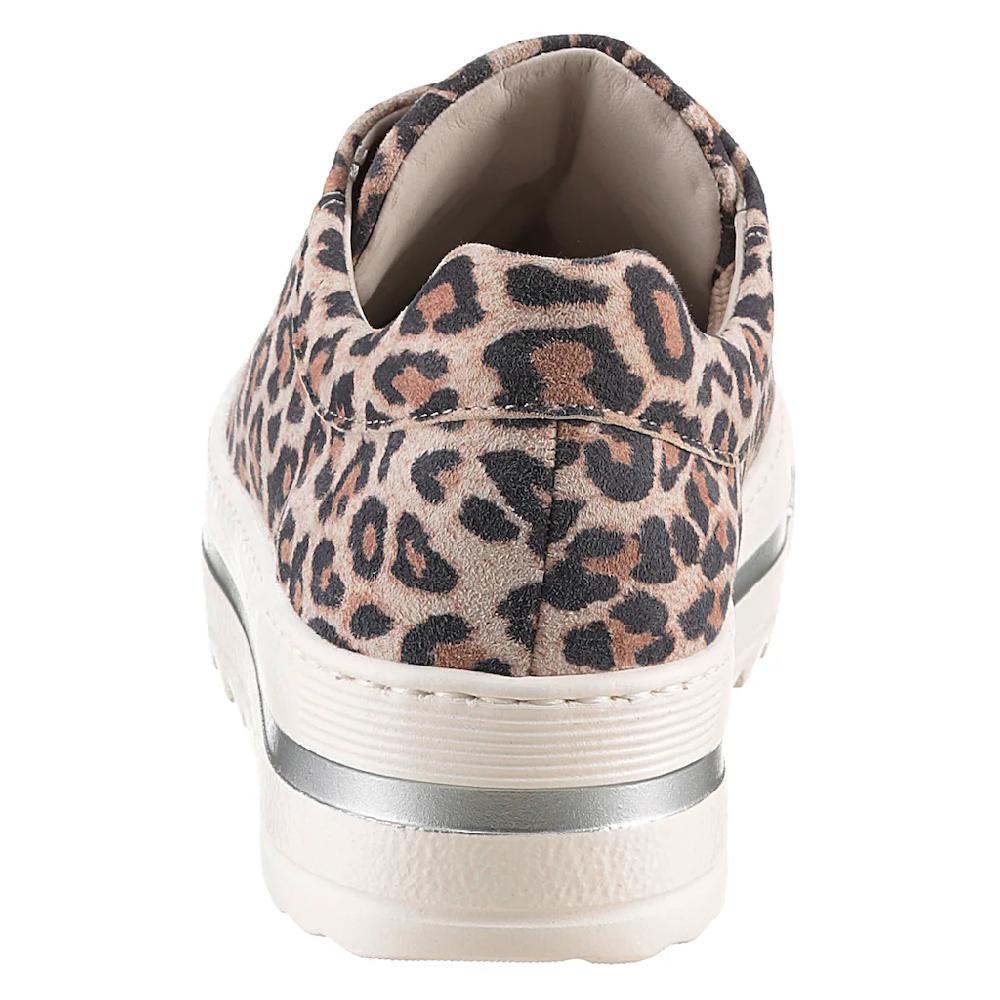 Gabor Plateausneaker »FLORENZ« Freizeitschuh Halbschuh Schnürer Modischer Leo-Look Weite G Kaufen