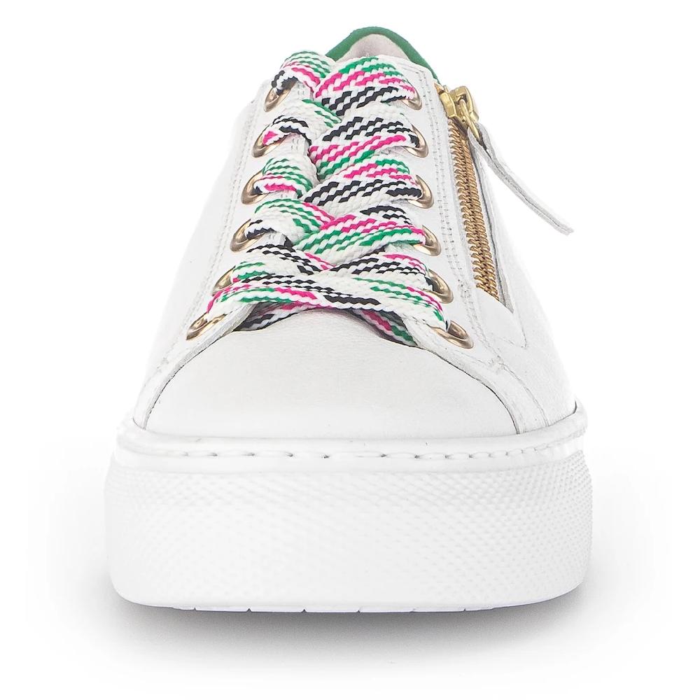 Gabor Plateausneaker »FLORENZ« Mit Bunten Besätzen Weite G Freizeitschuh Halbschuh Schnürschuh Online Kaufen