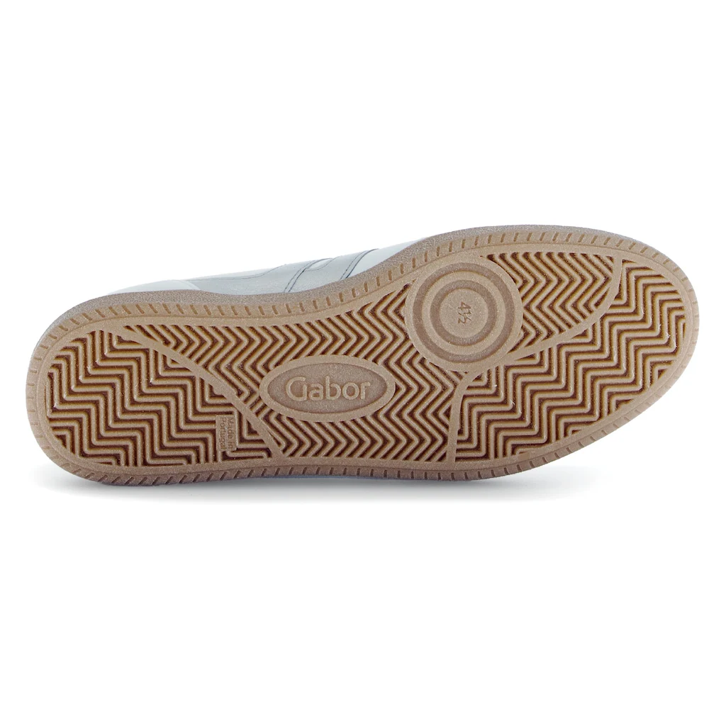 Gabor Plateausneaker Freizeitschuh Halbschuh Schnürer Kontrastbesatz In Metallic-Optik