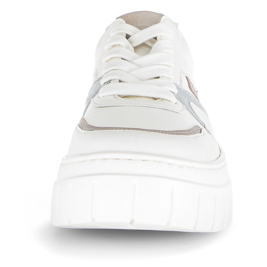 Gabor Plateausneaker Schnürschuh Halbschuh Freizeitschuh Besätze In Metallicoptik Bestellen