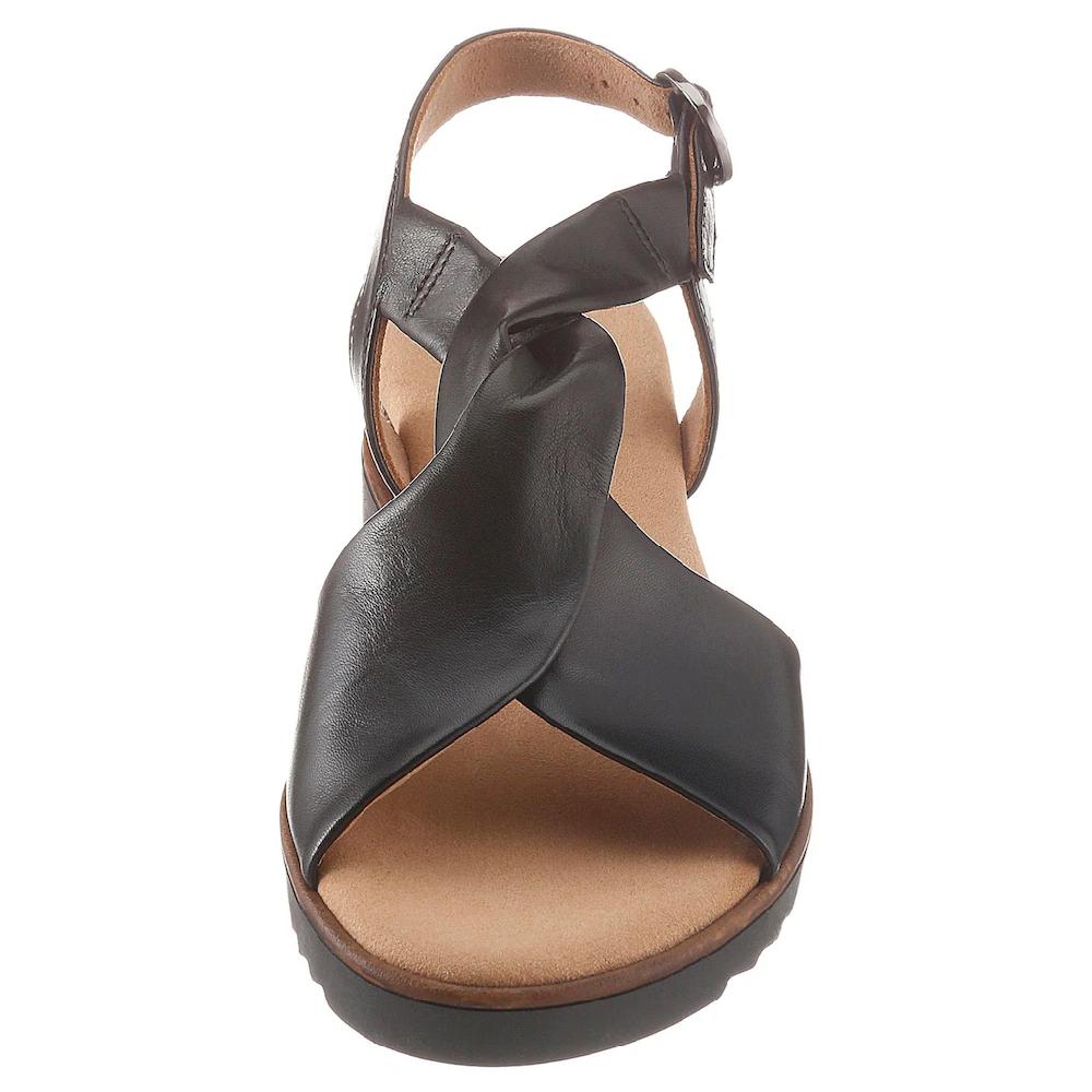Gabor Riemchensandale »GENUA« Sommerschuh Sandalette Keilabsatz G-Weite ▷ Für