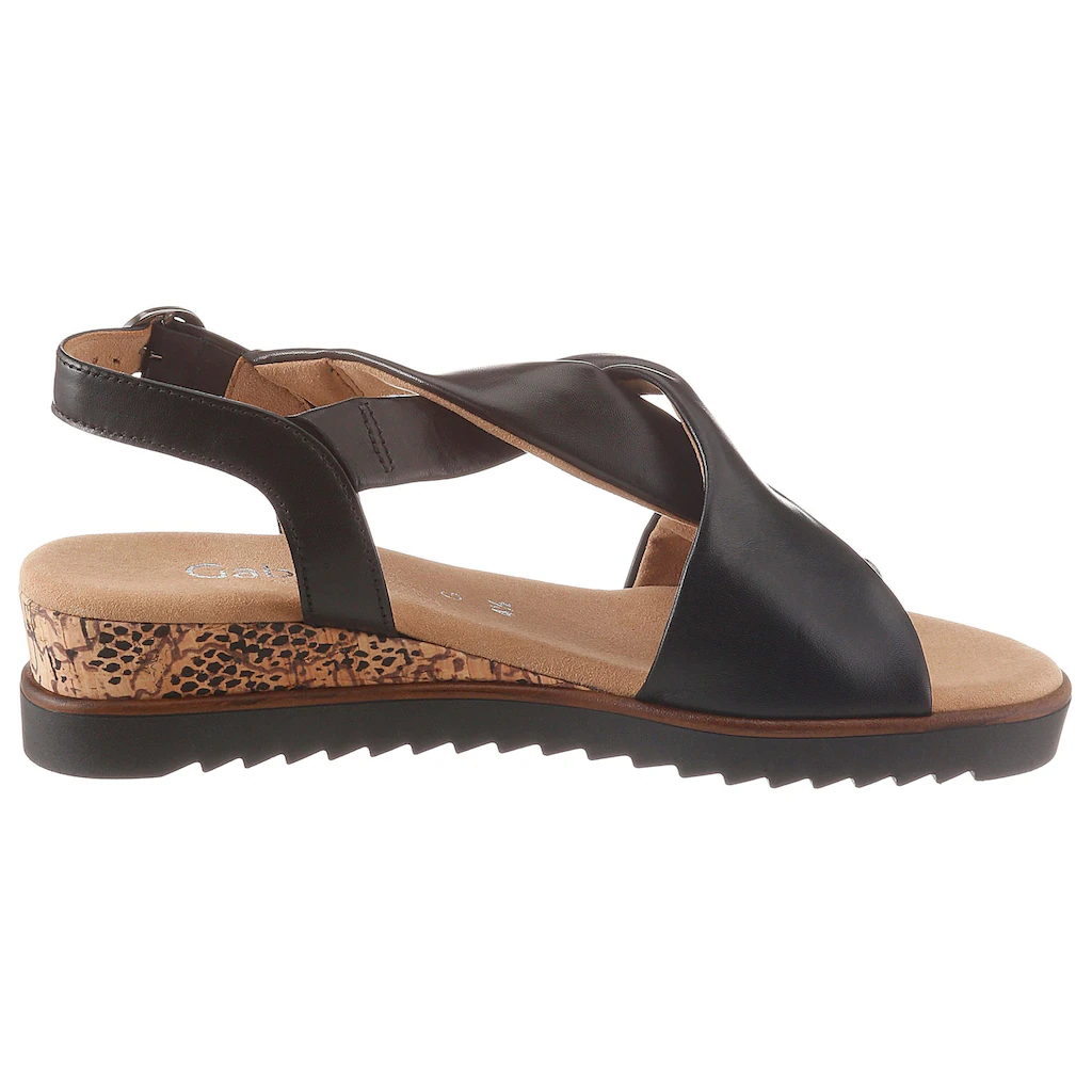 Gabor Riemchensandale »GENUA« Sommerschuh Sandalette Keilabsatz G-Weite ▷ Für