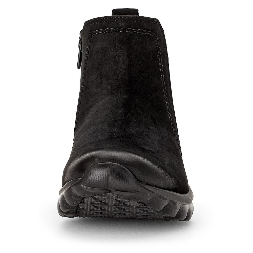 Gabor Rollingsoft Chelseaboots Keilabsatz Komfortschuh Stiefelette Logoschrifzug An Der Ferse ▷ Für