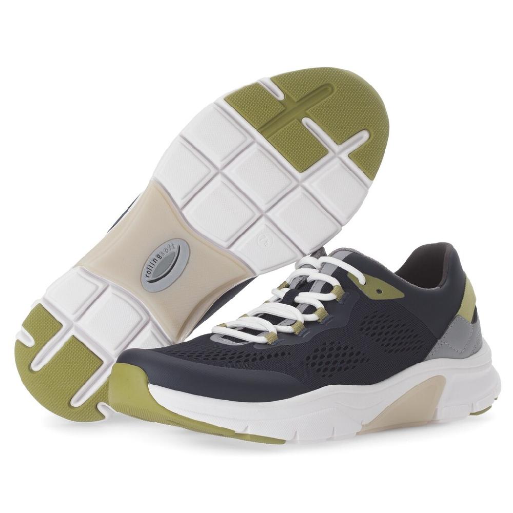 Gabor Rollingsoft Keilsneaker Freizeitschuh Halbschuh Schnürschuh Mit Kontrastbesätzen Weite G