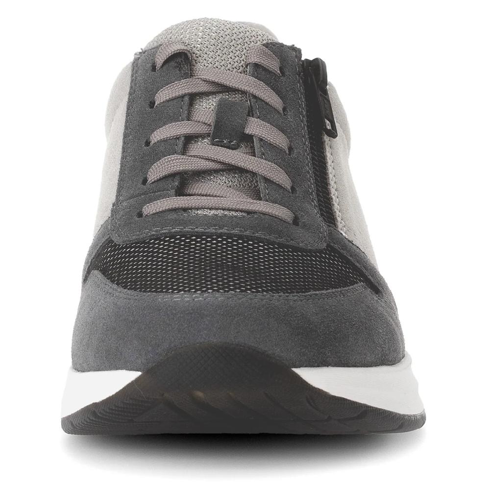 Gabor Rollingsoft Keilsneaker Freizeitschuh Halbschuh Schnürer Mit Außenreißverschluss G-Weite
