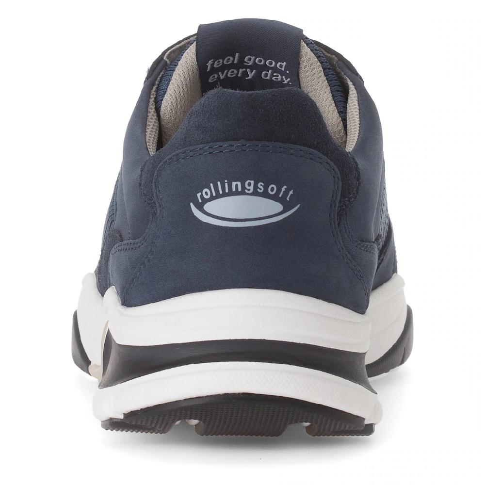 Gabor Rollingsoft Keilsneaker Freizeitschuh Halbschuh Schnürschuh Mit Logo An Der Ferse G-Weite