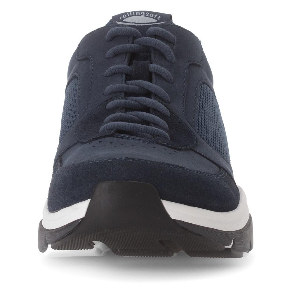 Gabor Rollingsoft Keilsneaker Freizeitschuh Halbschuh Schnürschuh Mit Logo An Der Ferse G-Weite