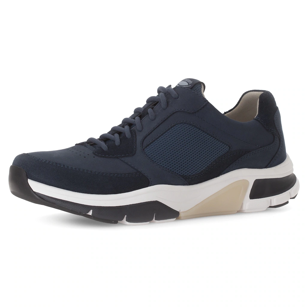 Gabor Rollingsoft Keilsneaker Freizeitschuh Halbschuh Schnürschuh mit Logo an der Ferse G-Weite