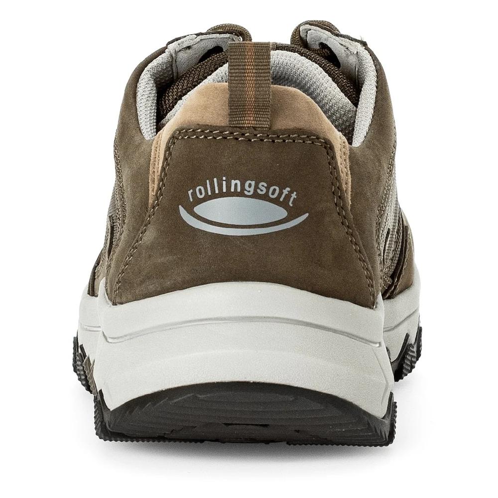 Gabor Rollingsoft Keilsneaker Freizeitschuh Halbschuh Schnürer Mit Kontrastnähten G-Weite