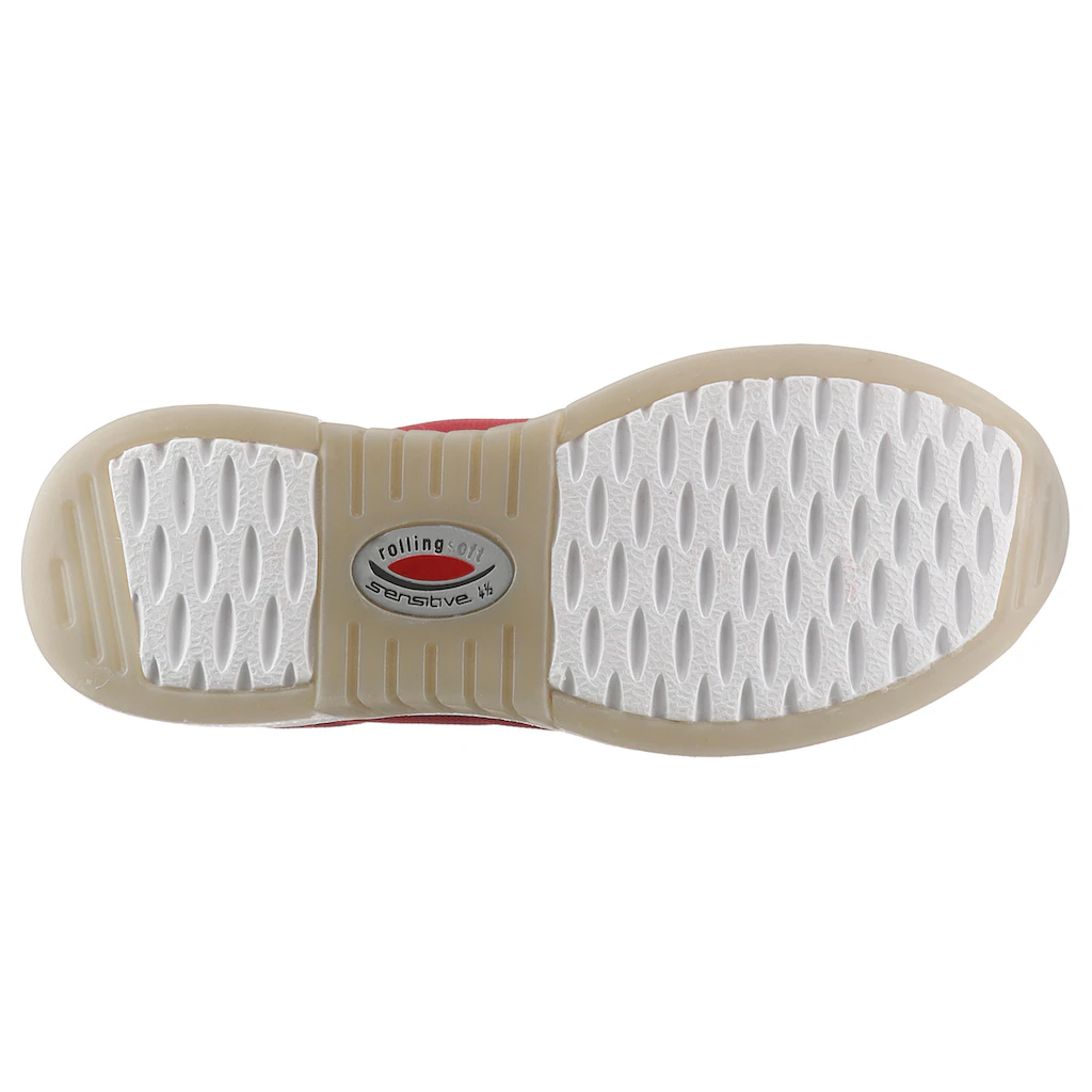 Gabor Rollingsoft Keilsneaker Freizeitschuh Halbschuh Schnürschuh Im Sommerlichem Materialmix Online Kaufen