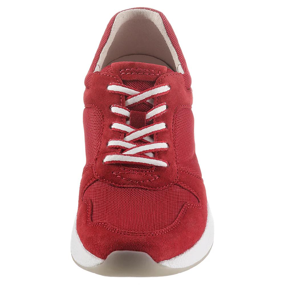 Gabor Rollingsoft Keilsneaker Freizeitschuh Halbschuh Schnürschuh Im Sommerlichem Materialmix Online Kaufen