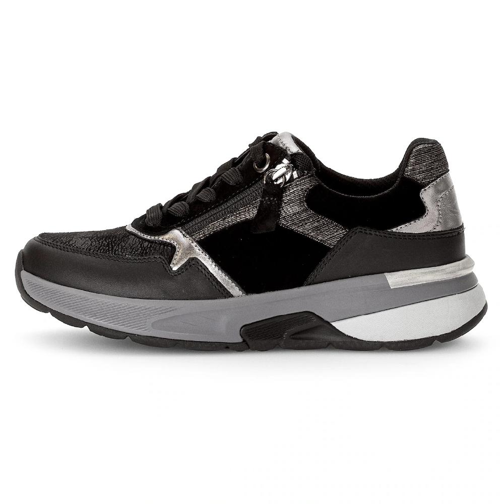 Gabor Rollingsoft Keilsneaker Keilabsatz Freizeitschuh Halbschuh Schnürschuh Kontrastbesätze online kaufen