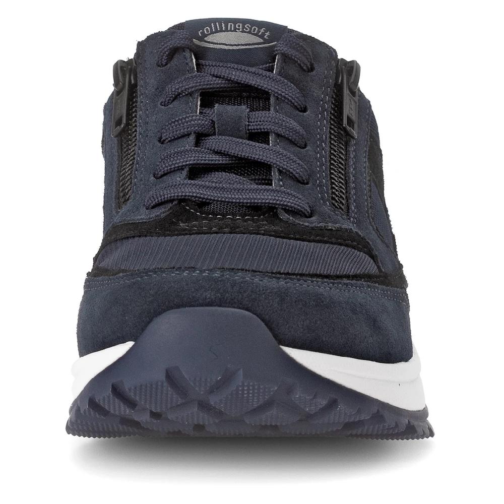 Gabor Rollingsoft Keilsneaker Schnürschuh Halbschuh Freizeitschuh Außenreißverschluss G-Weite