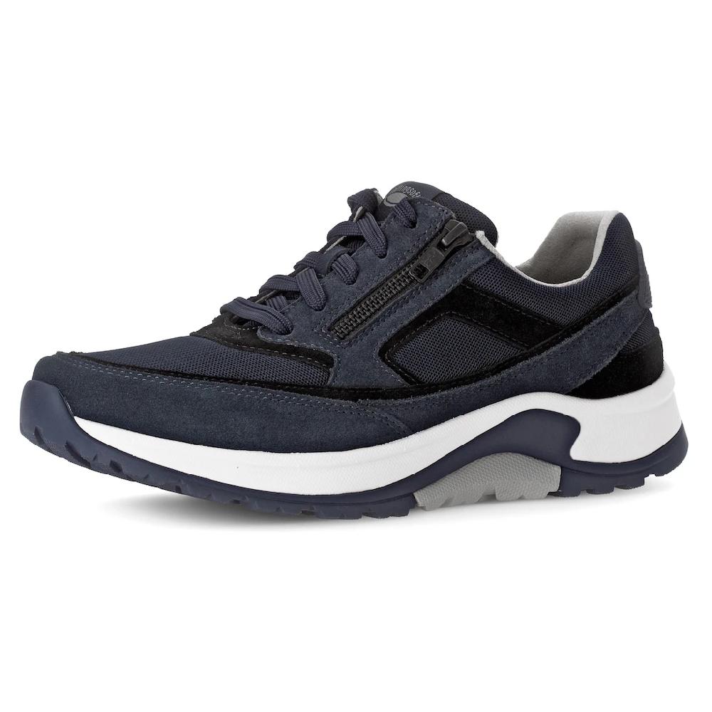 Gabor Rollingsoft Keilsneaker Schnürschuh Halbschuh Freizeitschuh Außenreißverschluss G-Weite