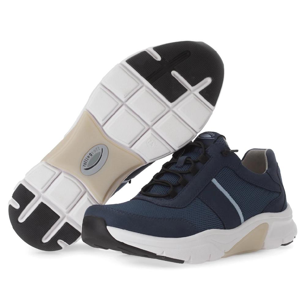 Gabor Rollingsoft Slip-On Sneaker Freizeitschuh Halbschuh Slipper Mit Logo An Der Ferse Weite G