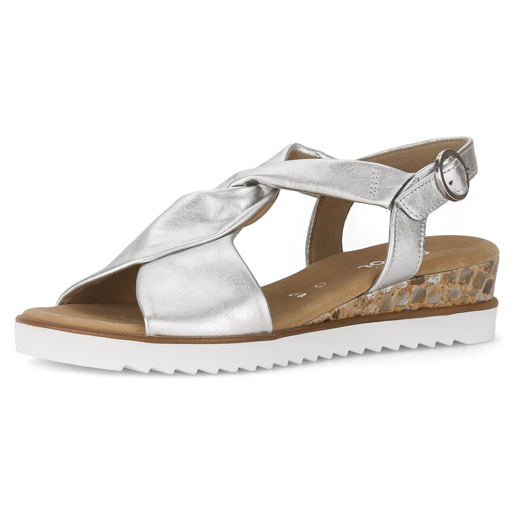 Gabor Sandalette »GENUA« Keilabsatz Sommerschuh Riemchensandale in Komfortweite G (=weit)