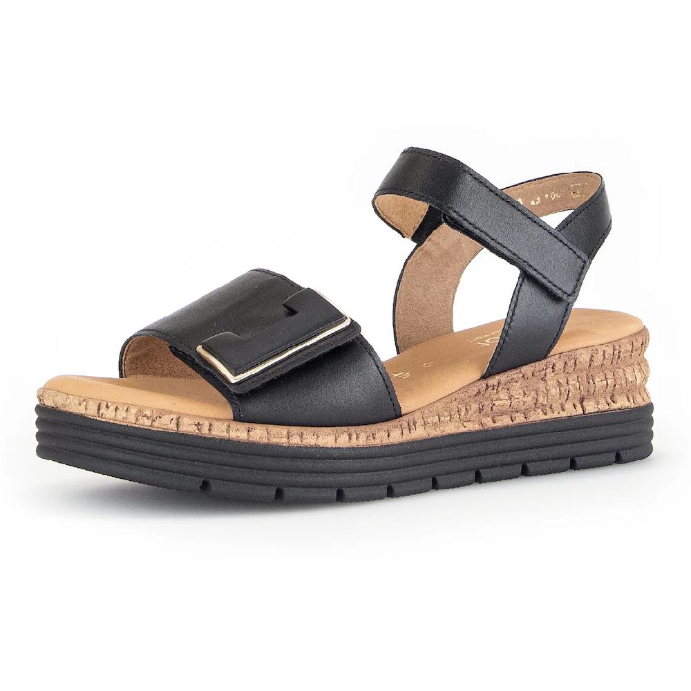 Gabor Sandalette »GENUA« Sommerschuh Sandale Keilabsatz mit Klettverschlüssen Weite G bestellen