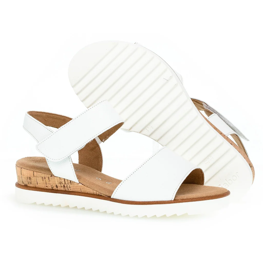 Gabor Sandalette »GENUA« Sommerschuh Sandale Keilabsatz Mit Klettverschluss Weite G Online Kaufen