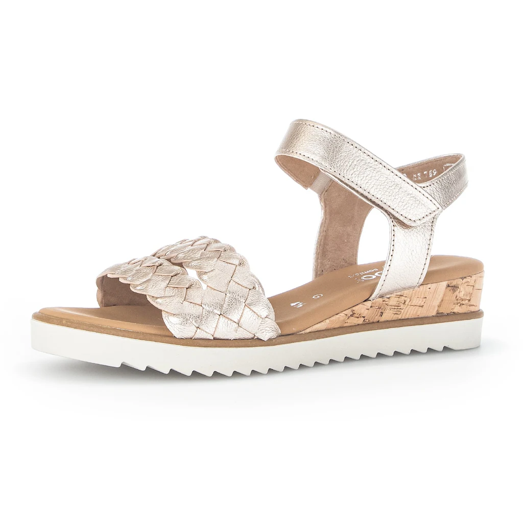 Gabor Sandalette »GENUA« Sommerschuh Sandale Keilabsatz mit Klettverschluss Weite G kaufen