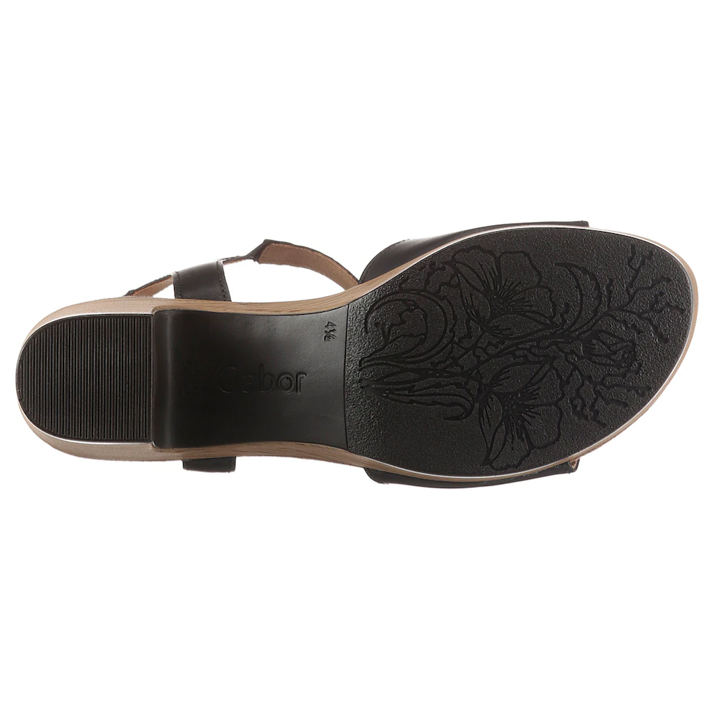 Gabor Sandalette »KRETA« Blockabsatz Sommerschuh Sandale Mit Zierschnalle Weite G (weit)