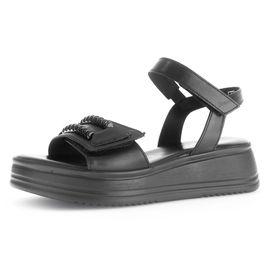 Gabor Sandalette »RHODOS« Sommerschuh Riemchensandale mit zwei Klettverschlüssen G-Weite