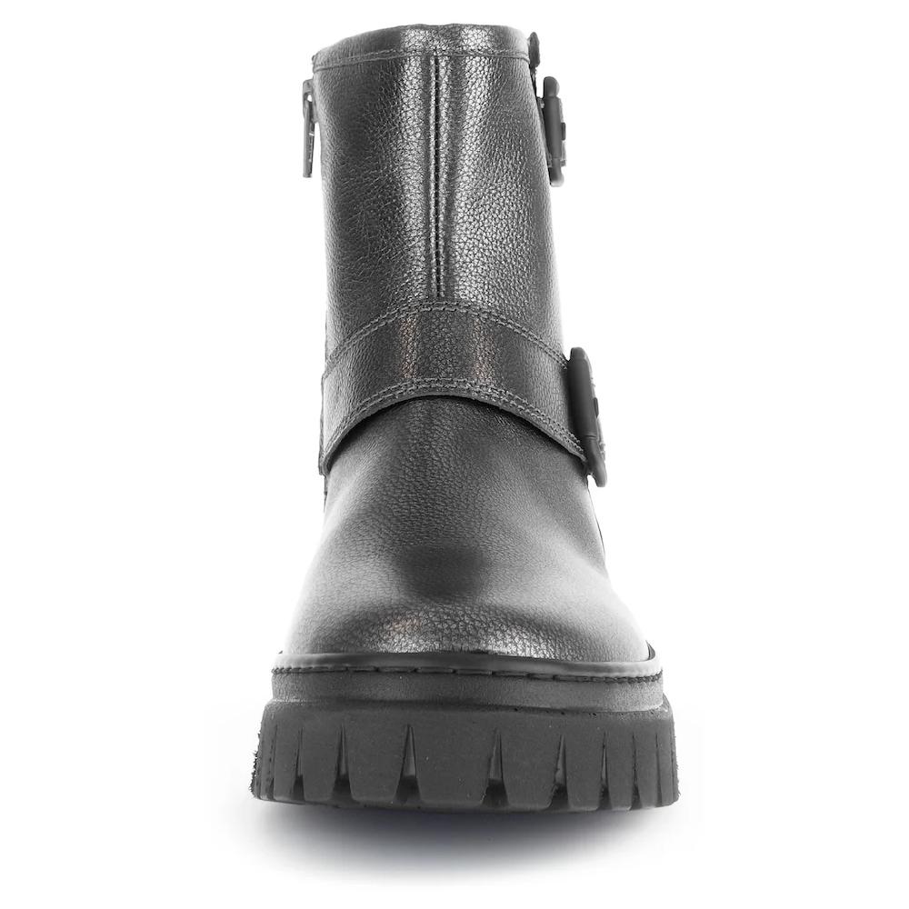 Gabor Schlupfboots »York« Plateau Stiefelette Chunky Boots Weite G In Metallic-Optik Kaufen