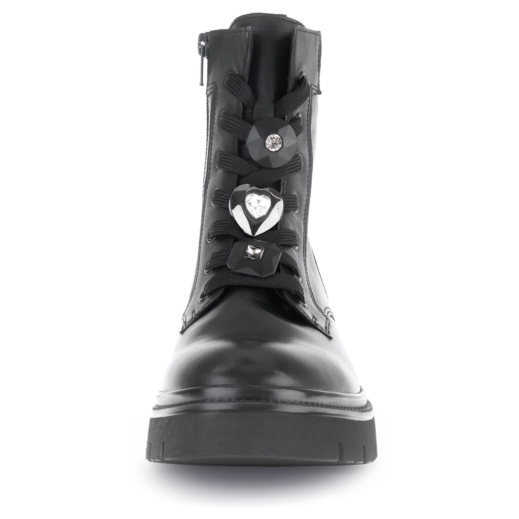 Gabor Schnürboots Blockabsatz Plateau Schnürstiefelette Mit Best Fitting Online Kaufen