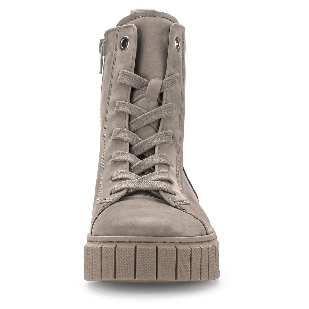 Gabor Schnürboots »Davos« Plateau Komforschuh Stiefelette In Schuhweite H (= Sehr Weit) ▷ Für