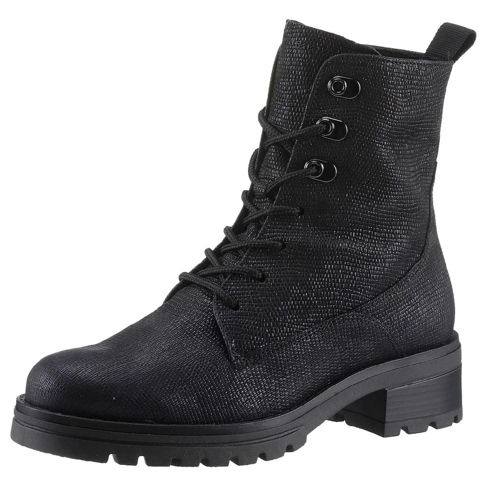Gabor Schnürboots »Kreta« Blockabsatz Schnürstiefelette Komfortschuh in Weite G (= weit) ▷ für