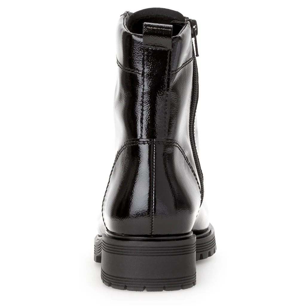 Gabor Schnürboots »Pisa« Blockabsatz Schnürstiefelette Komfortschuh In Weite H Online Bestellen