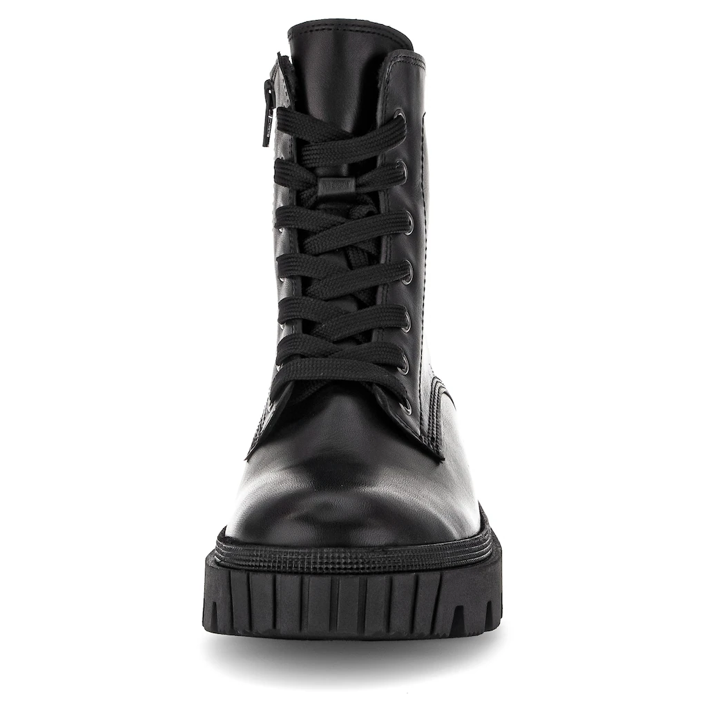 Gabor Schnürboots Plateau Schnürstiefelette Chunky Boots Mit Innenreißverschluss Online Kaufen