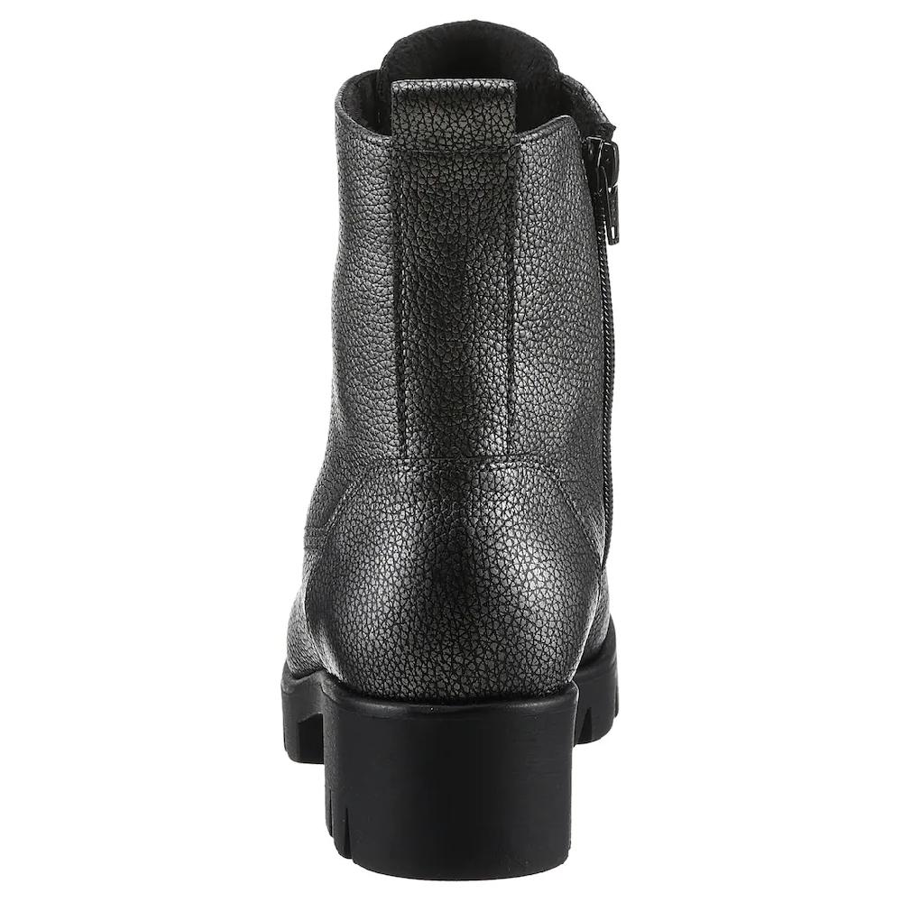 Gabor Schnürstiefelette Blockabsatz Plateau Schnürboots Mit Metallic-Effekt Online Bestellen