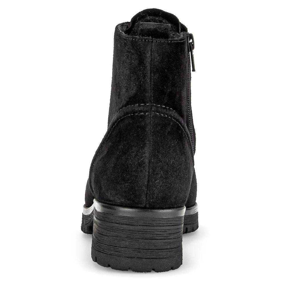 Gabor Schnürstiefelette »Genua« Blockabsatz Schnürboots Komfortschuh In Schuhweite G (= Weit) Online Kaufen