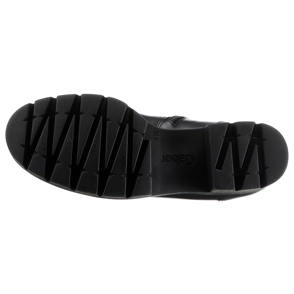 Gabor Schnürstiefelette Mit Seitlicher Kontrastnaht